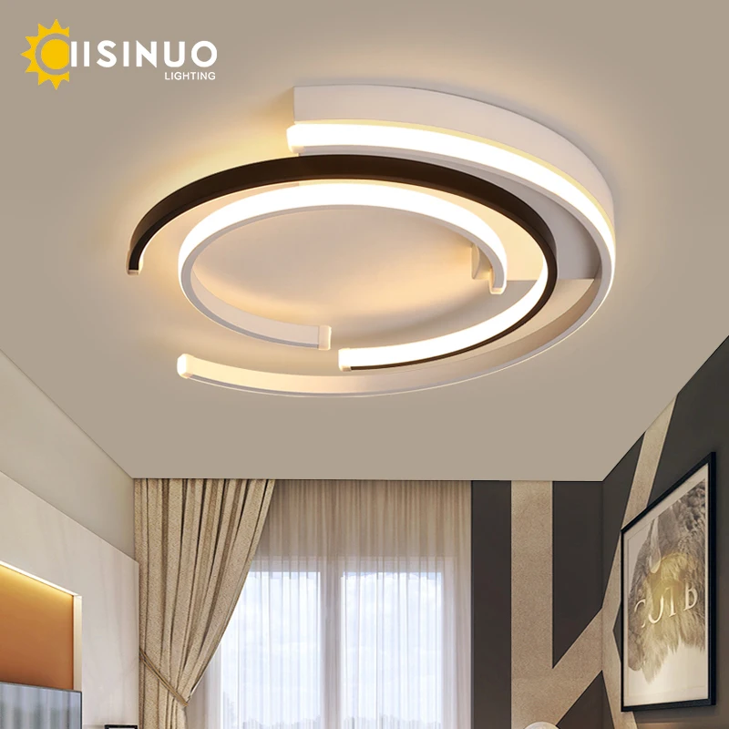 

Modern LED Ceiling Light Creative Round Flush Mount Chandelier Fixture for Bedroom Living Room Dining Room Study Indoor Decorati