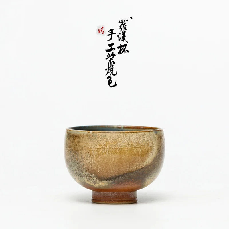 

★Jingdezhen Handmade Firewood Antique Kiln Baked Tea Cup Arhat Master Cup Gracked Glaze Supportable Tea Cup Tea Cup