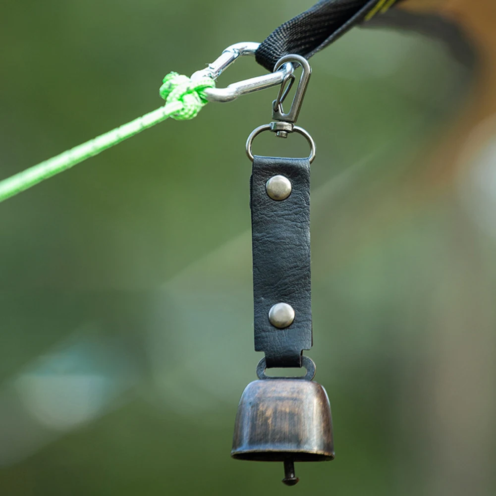 Bear Bell with Whistle Set with Magnetic Silencer Bear Repelling Bell Hanging Bear Bell Outdoor Camping Hiking Emergency Gear