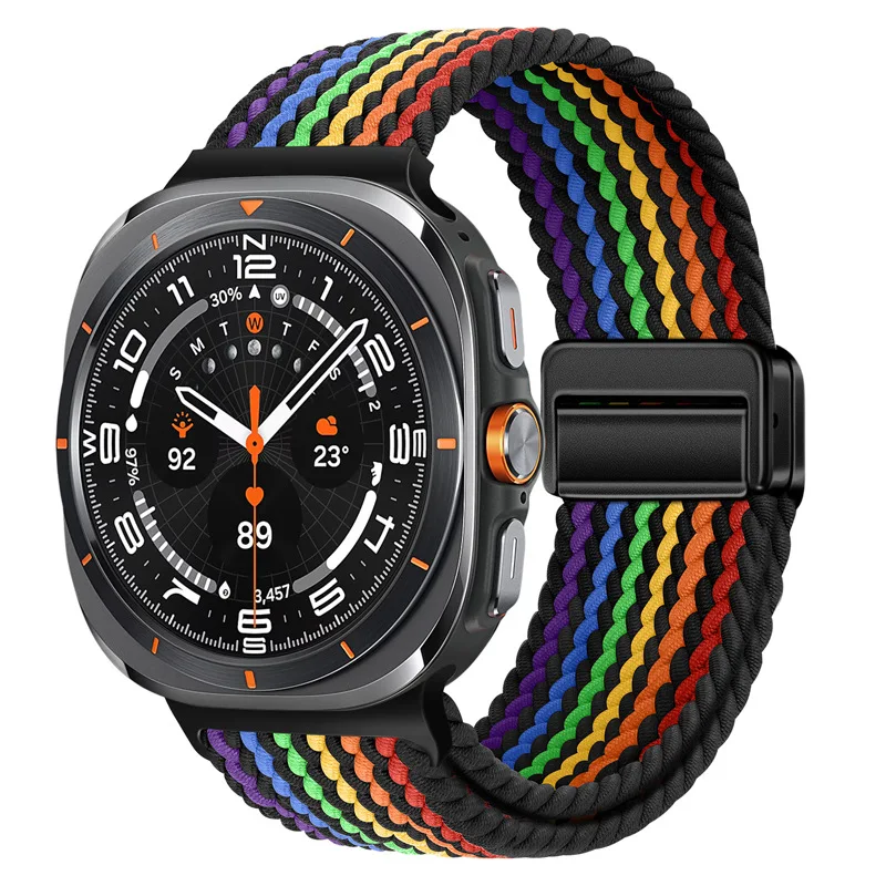 Nylon Magnetic Buckle Braided Solo Loop Strap Bracelet