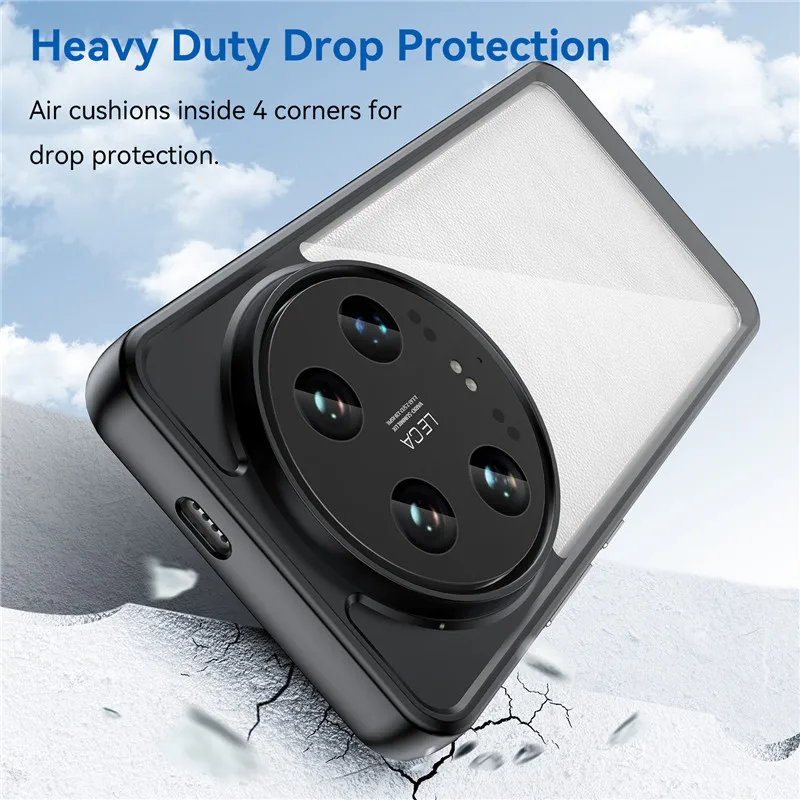 Per Xiaomi 14 Ultra Case Xiaomi Mi 14 Ultra Cover Tpu Border Acrilico Backplane Custodie Protettive Per Xiaomi 14 Pro Funda