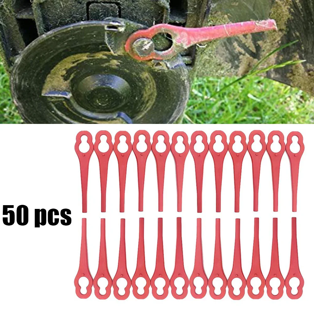 

50pcs Replacement Cutter Blades For Einhell BG-CT 18 Li RG-CT 18/1 Li GE-CT 18Li Garden Power Equipment Trimmer Replace Blade