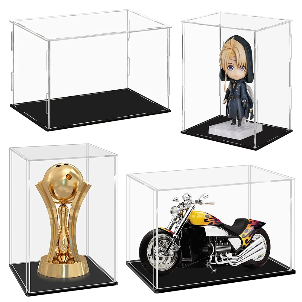 Clear Acrylic Display Case for Collectibles,Assemble Cube Display Box
