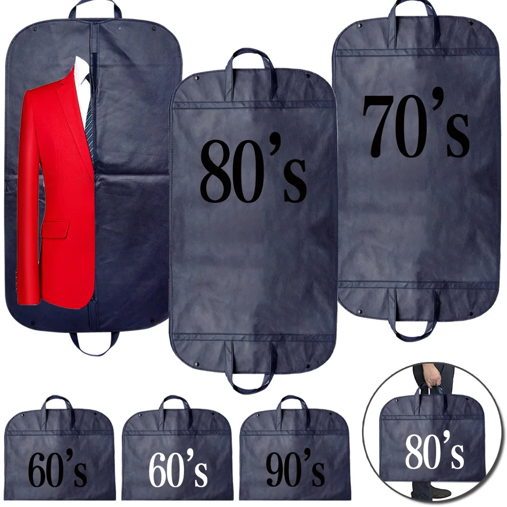 Fully Dust-proof Clothes Protector Cover Bag Years Letter Enclosed Garment Cover with Zipper Bags Hanging Clothes Storage Bag