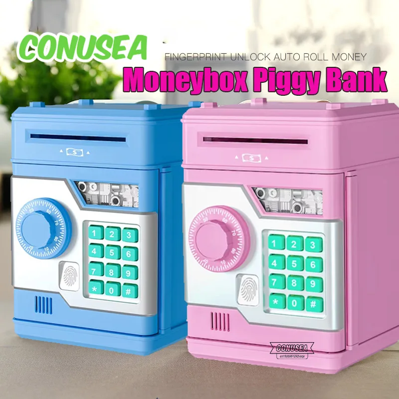 Moneybox Piggy Bank To Save Money Coins Children Fingerprint Password Box Piggybank Toys Girls Boys Christmas Gifts Kids