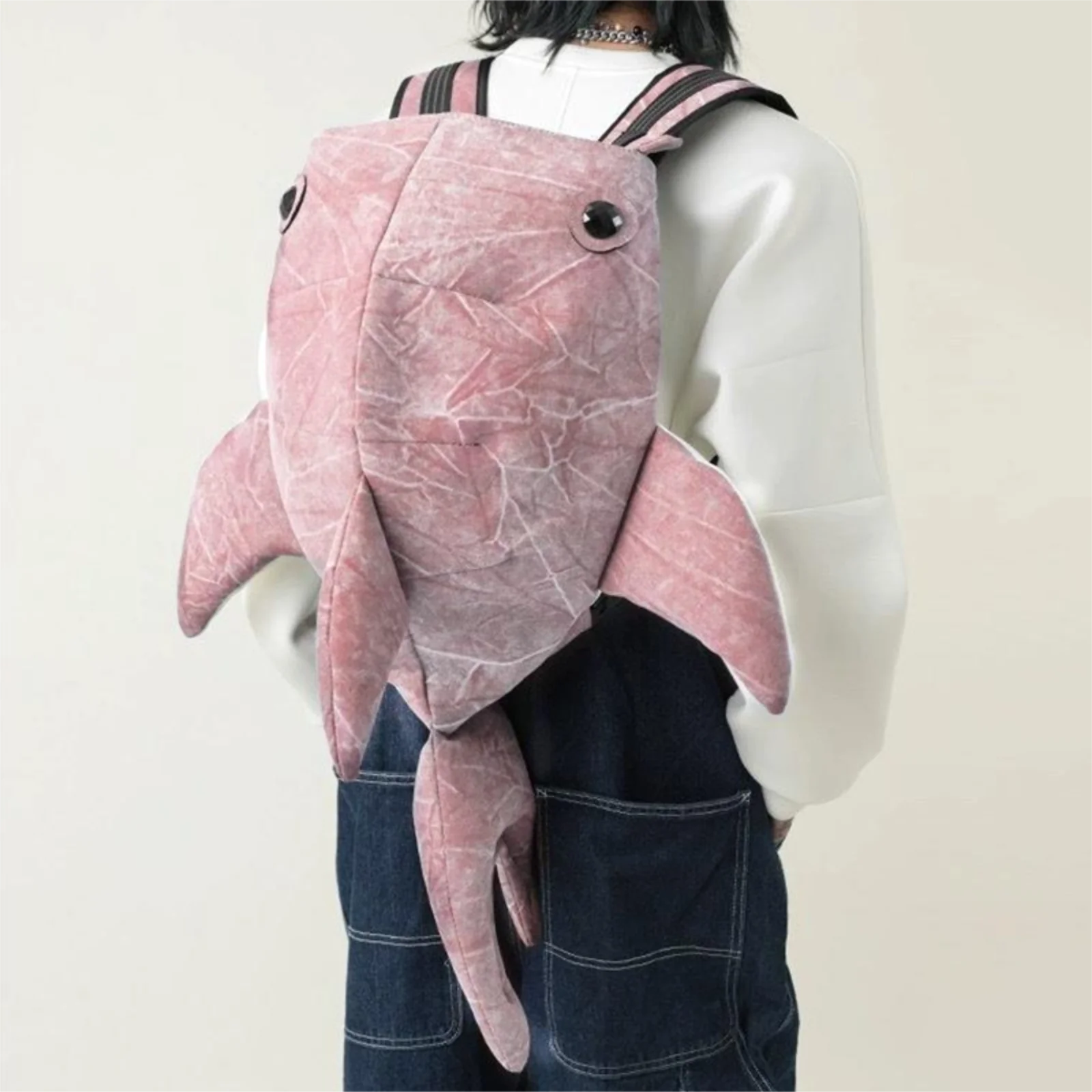 Women Cute Shark Backpack Lightweight Large Capacity Animal Travel Daypack Bookbag for School Travel Outdoor 6