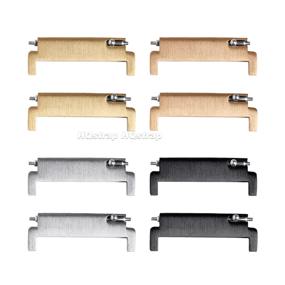 Enhanced Watch Band Strap Adapter with Quick Release Spring Bars - Set of 2 Connectors