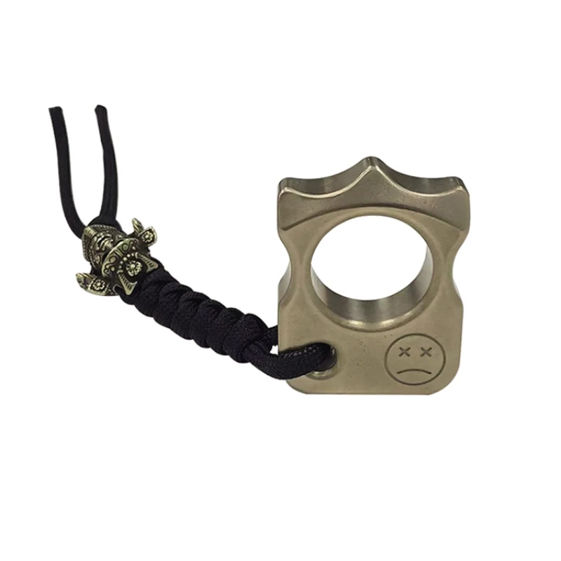 

Brass Samurai Helmet Hand Strap Brass Flashlight Pendant Car Key Ornament Brass Knuckle