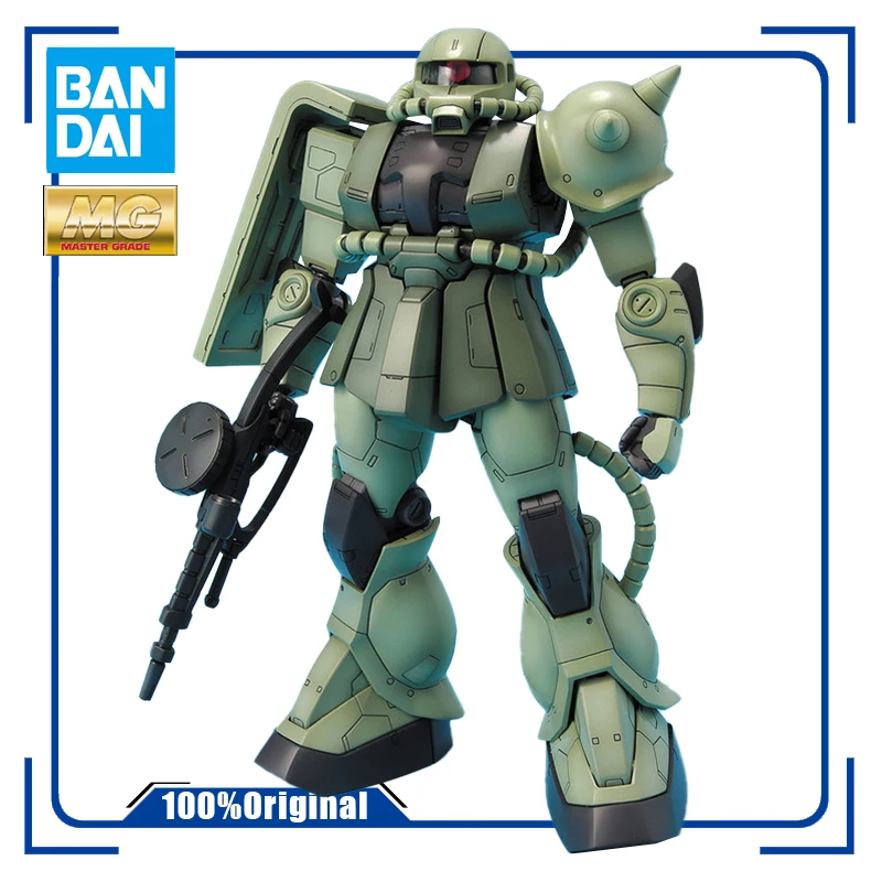 

BANDAI MG 1/100 Ms-06f Zaku Ⅱ One Year War 0079 Game Color Matching Gundam Assembly Model KIT Action Toy Figures Gift