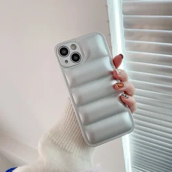 Luxury Down Jacket Silicone Winter Phone Case - Soft Protective Cover - iPhoneXR(6.5