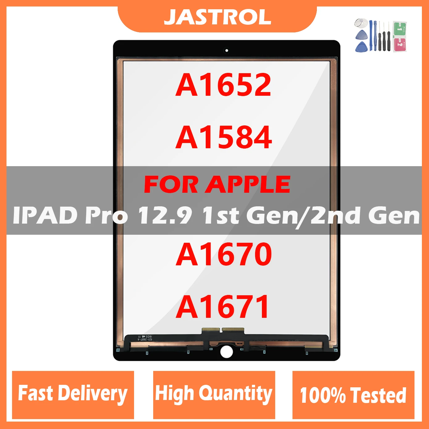 New100TestedTouchScreenForiPadPro12920152017A1652A1584