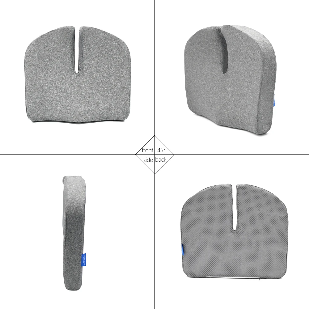 Tailbone Sciatica Back Pain Relief Comfort Office Chair Car Seat Cushion Non-Slip Orthopedic Memory Foam Coccyx Cushion
