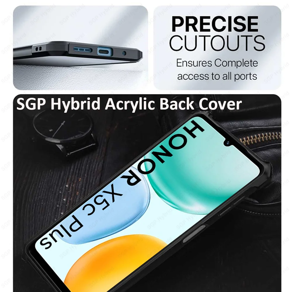 Acrylic Transparent Shockproof Armor Hard Back Cover Case
