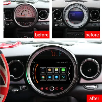 Radio de coche Android para BMW Mini Cooper R56 R60 2007-2014, Carplay, navegación GPS, unidad principal, reproductor de vídeo, grabadora de cinta, estéreo 1