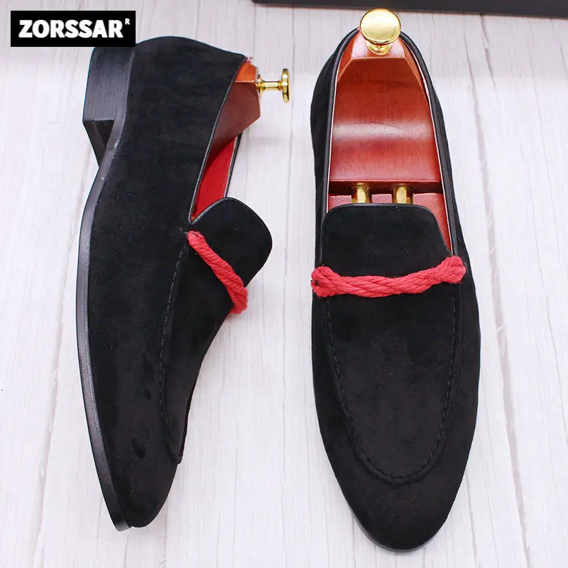 

2023 New Arrival Men Driving Moccasins Genuine Leather suede Loafers Casual Fashion Wedding Men Footwear Large Size 38~47