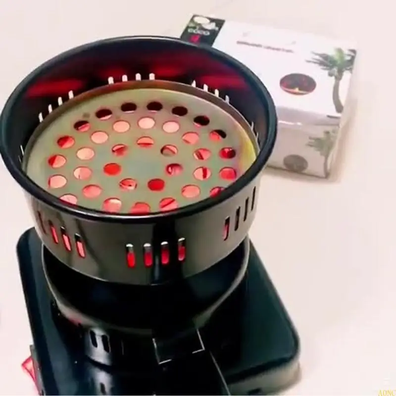 A0NC Fast Burning Electric Stove Charcoal Heating Station for Coconut Coals Stable