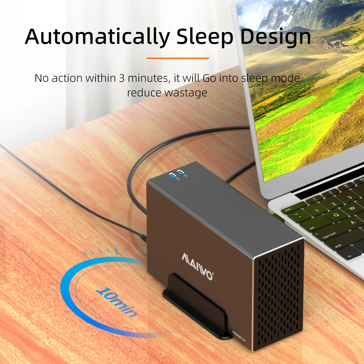 Maiwo-dual Bay Case Gabinete Disco Rígido Externo Case Gabinete Sata para Usb 3.0 Hard Drive Docking Station Ram 2.5 3.5 - Imagem 5