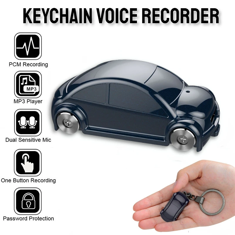 Mini Voice Activated Recorder Voice Recorder Keychain Portable