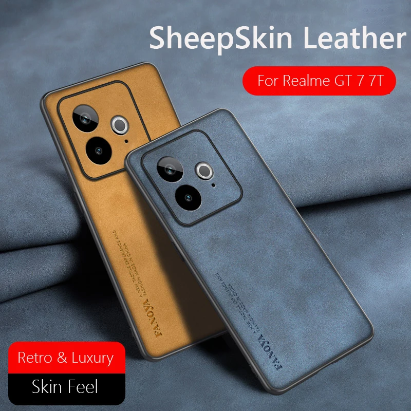 Luxury Retro Leather Skin Feel Shockproof Matte Silicone Case Cover