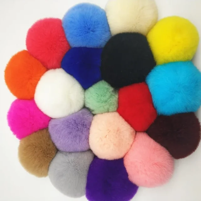 Rex Rabbit Fluffy Plush Fur Pompom Balls 6cm 8cm Soft Pompones DIY Pom Poms  Kids Toys Wedding Decor Sewing Craft Supplies Gifts - AliExpress