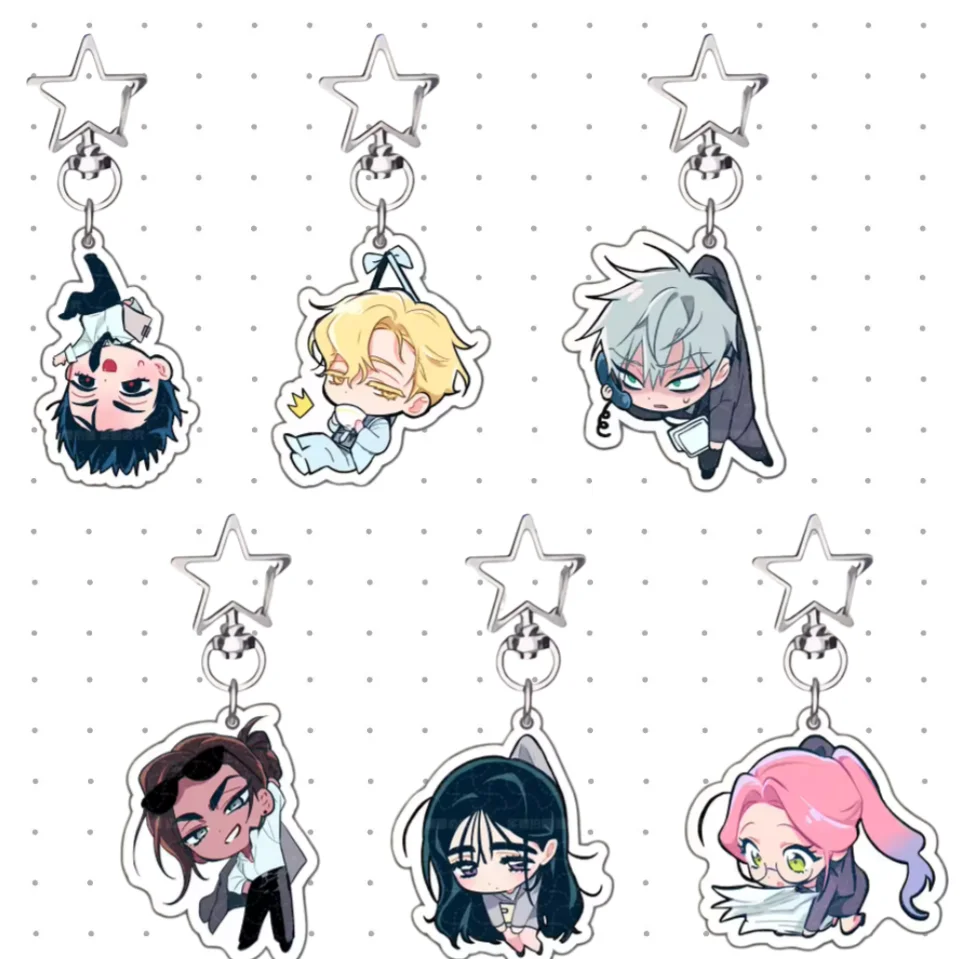 Beliebte Anime-Schlüsselanhänger ALIEN STAGE Anhänger Auto-Schlüsselanhänger Acryl MIZI SUA TILL IVAN HYUNA LUKA Fans Cosplay Zubehör Geschenke
