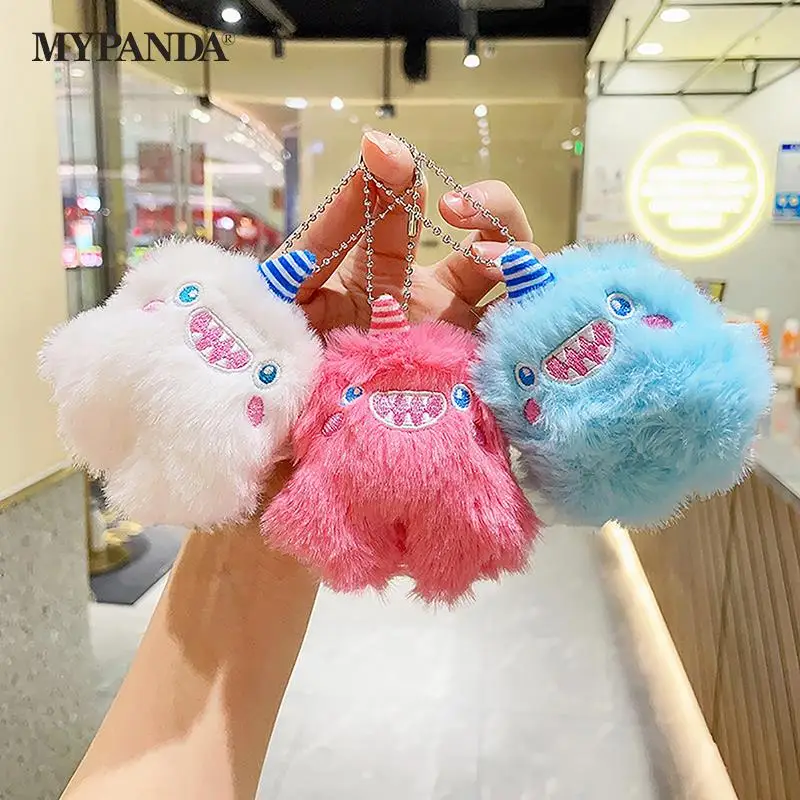 

Cartoon Unicorn Monster Plush Key Chain Color Doll Pendant Key Ring Car Backpack Charms Decoration Bag Accessories