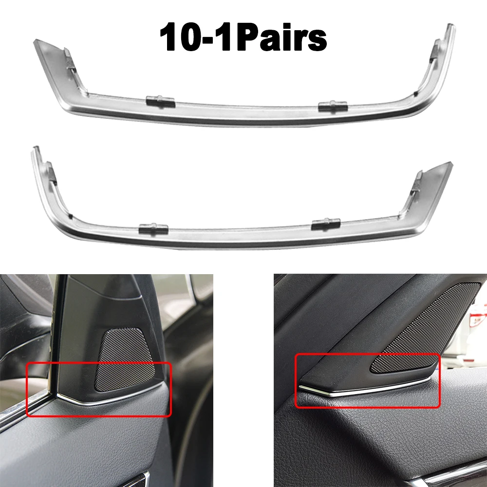 1-10Pair Front Door Speaker Cover Gap Trim Silver ABS Interior Mouldings  for BMW Series F10 2011-2013 Car Interior Accessories AliExpress