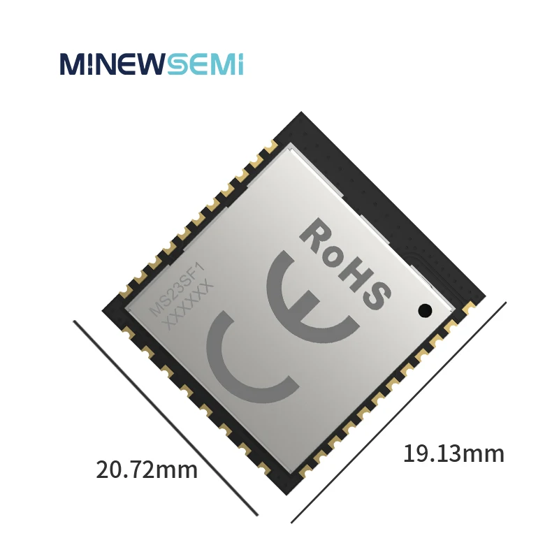 MinewSemi LoRawan MS23SF1-STM32WLE5CC 무선 반이중 트랜시버 칩, 저전력 장거리 글로벌 주파수 IS..