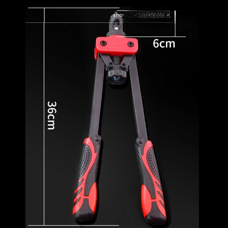 Industrial Grade Quick Nut Gun Manual Manual Riveter Gun (M3/M4/M5/M8/M10) Hand Rivet Tool Kit Rivet Nut Setting Tool Nut Setter 6