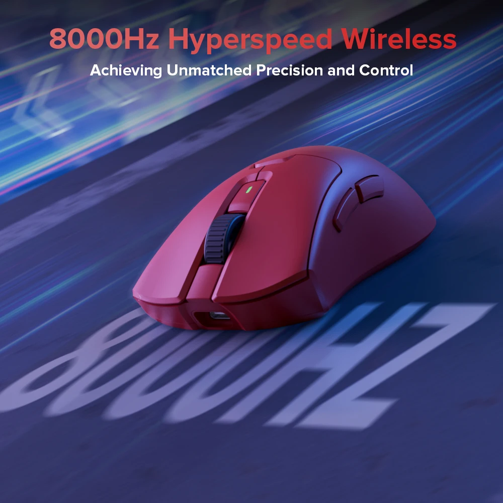 Delux M900 PRO Wireless Gaming Mouse Ergonomic 8K Polling Rate PAW3395 BK3633 63g RGB Charging Dock for Right Big Hand PC Laptop