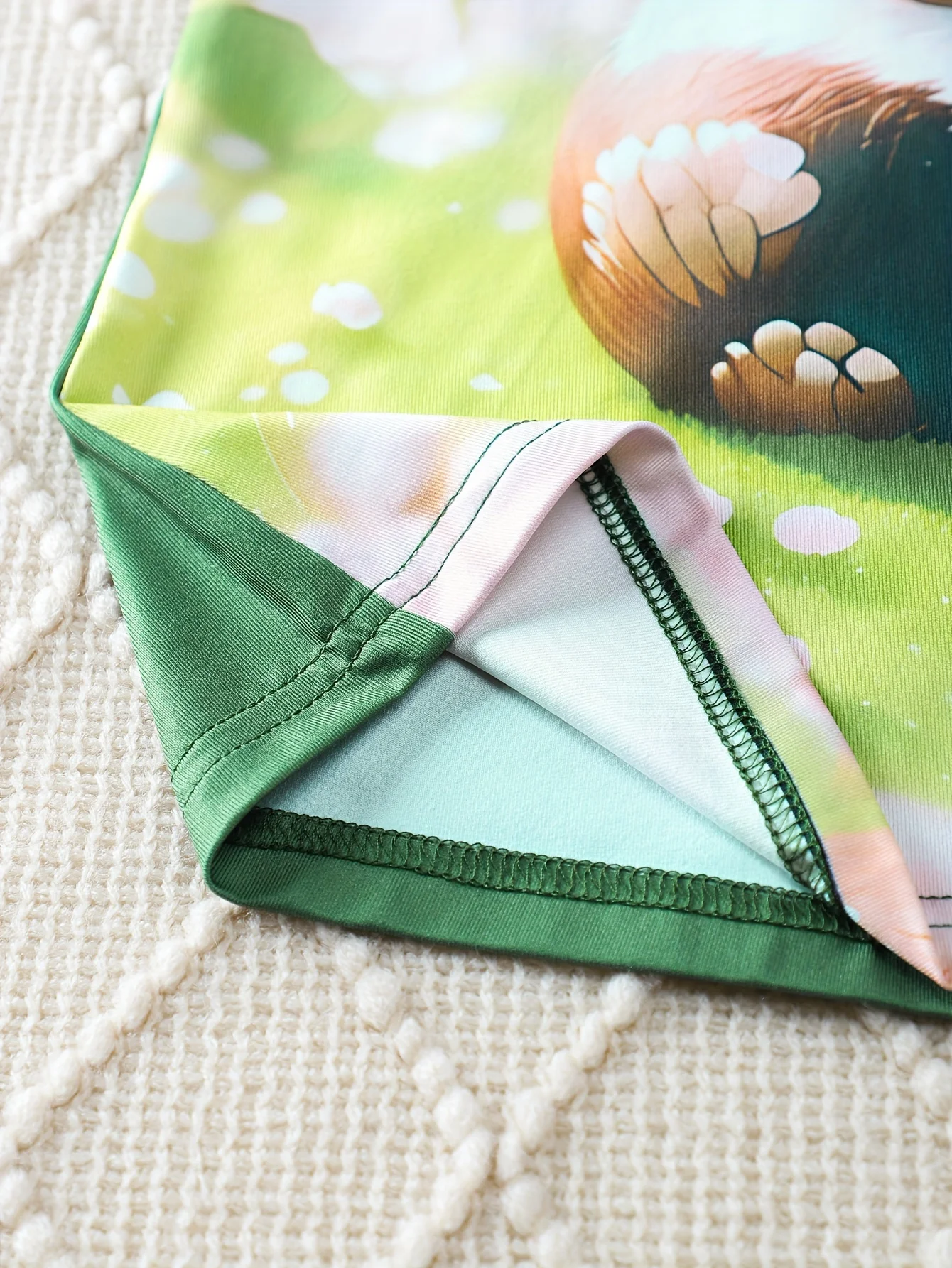 여아용 편안하고 귀여운 스타일 잠옷, 3D 팬더 패턴 인쇄, 용수철 및 여름 시즌 민소매 잠옷