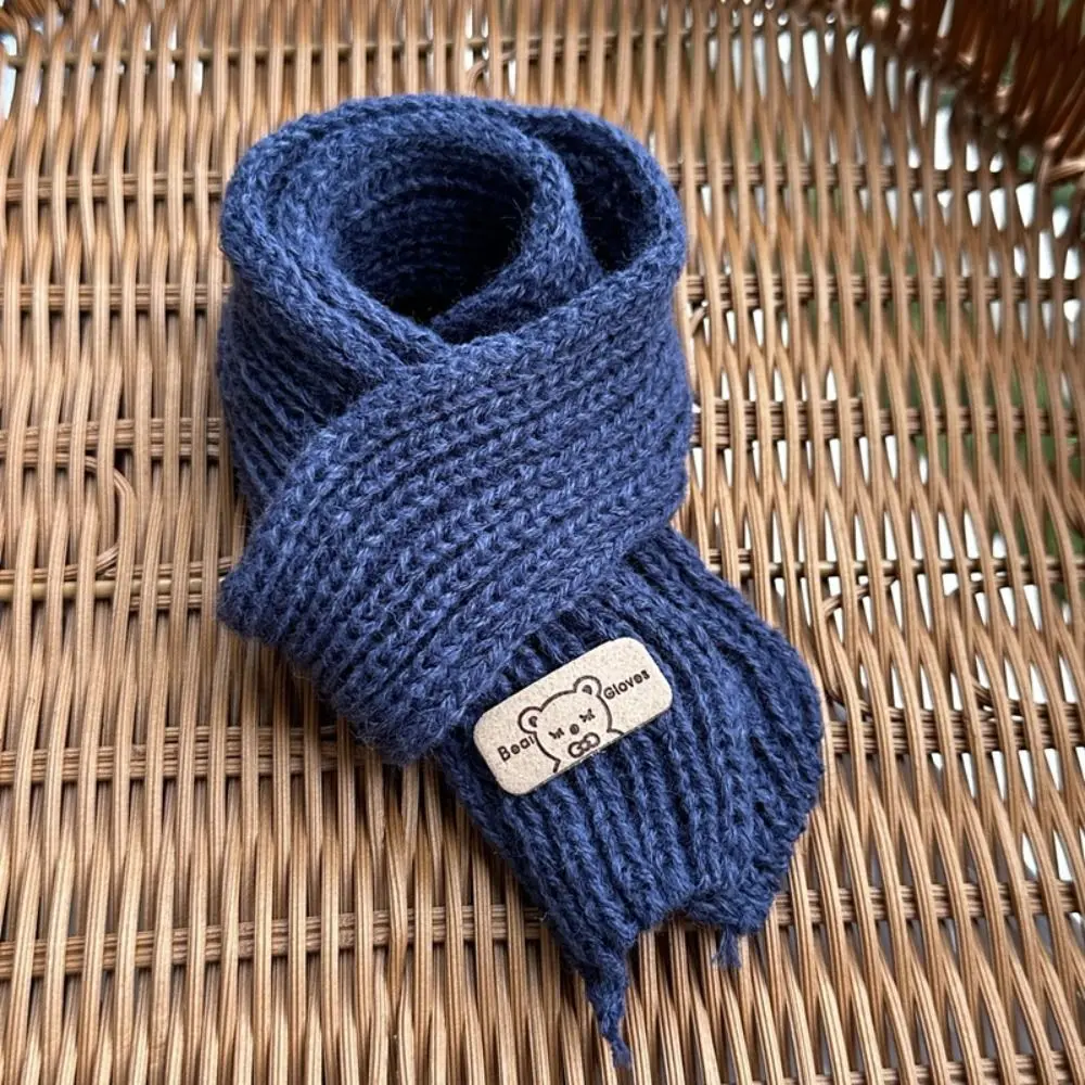 Fashion Doll Christmas Scarf Multi-colors DIY Little Bear Scarves Casual Wear Knitted Kids Gift Toys for 20cm Cotton Dolls