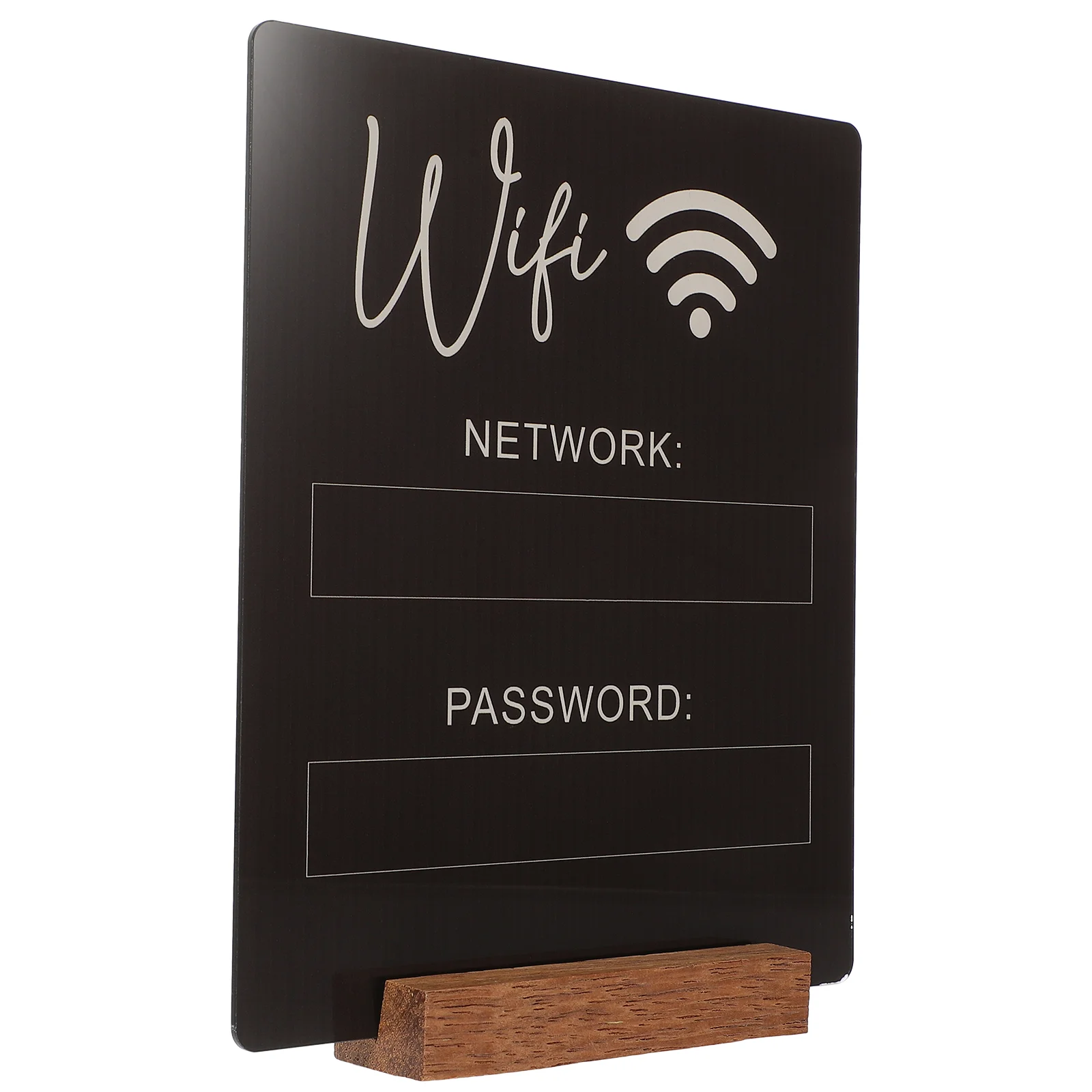 

Acrylic WiFi Sign Board Table Wifi Password Sign Table WiFi Sign for Home Hotel Restaurant