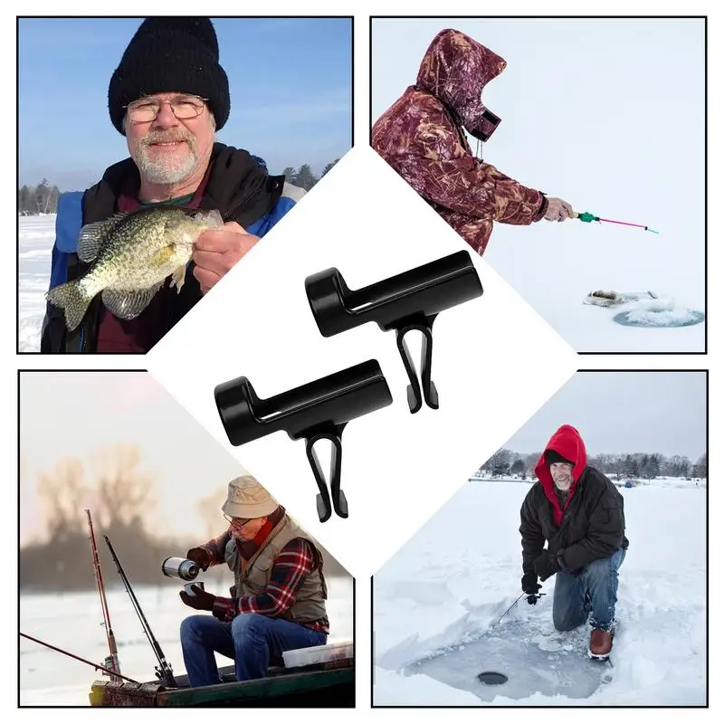 Ice Fishing Pole Holders Bucket Fishing Rod Holders 2x Ice Pole Rod Racks For Almost Any