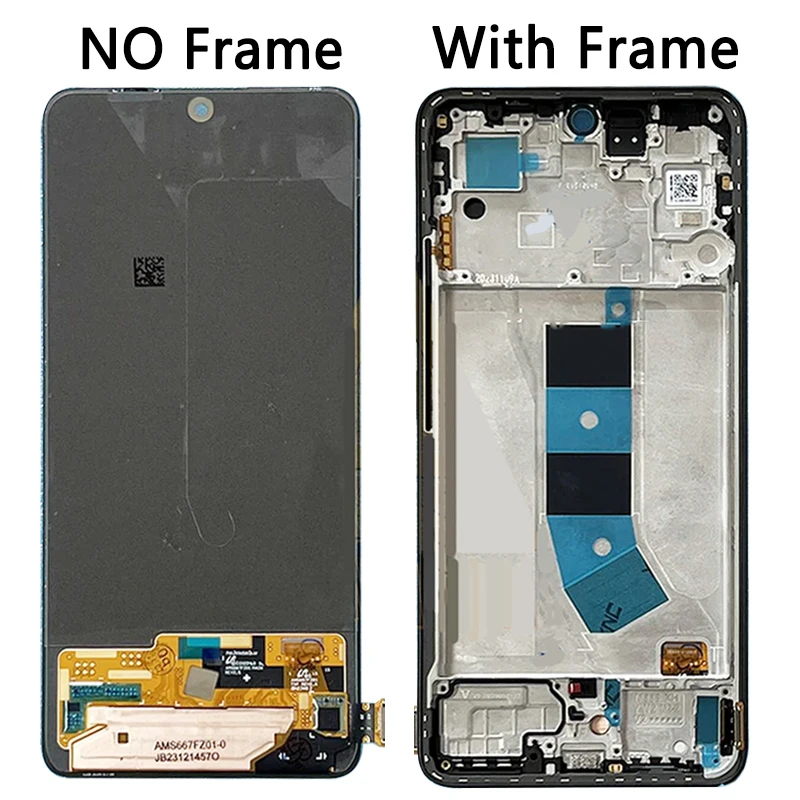 AMOLED дисплей 6,67 дюйма для Xiaomi Redmi Note 13 4G 23129RAA4G 23124RA7EO, ЖК-дисплей Note13 с рамкой, сенсорный экран с дигитайзером в сборе (art.: 3920c6570da78) - 3920c6570da78