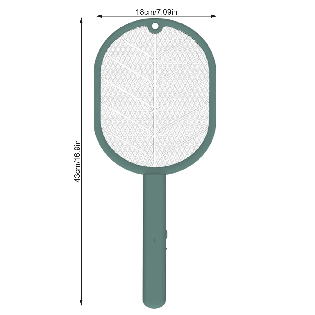 

Electric Insect Racket Insect Trap Lamp 2-in-1 Home Indoor USB LED Bug Fly Removal Light Green
