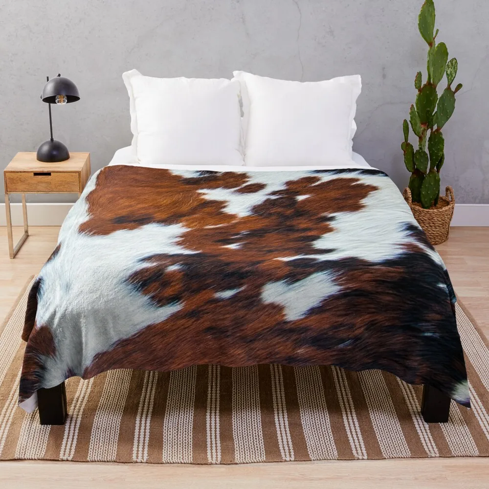

Cowhide style pattern Throw Blanket Picnic Blanket Fashion Sofa Blankets