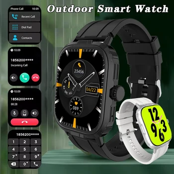 New Outdoor Military Smart Bracelet Men GPS Trackr Heart Rate Bluetooth call Health Monitoring Waterproof Women Smartwatch
