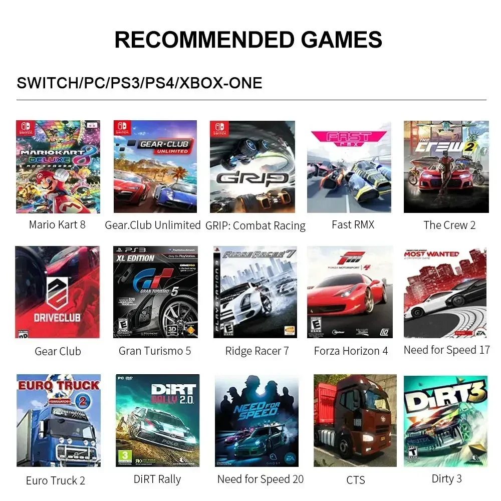 PXN V900 게임용 스티어링 휠 레이싱 휠, Simracing 6 in 1, PS4, PS3, Xbox one, Xbox 시리즈 S & X, 닌텐도 스위치 윈도우 PC 선물