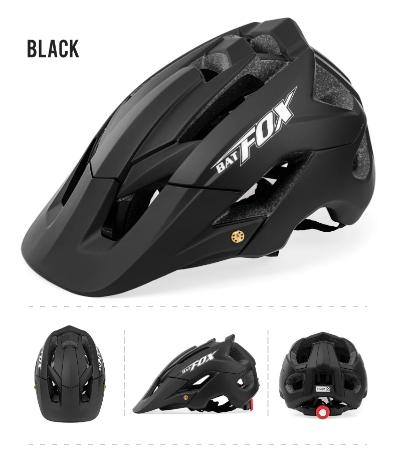 Bicycle Helmet for Adult Men Women MTB Bike Mountain Road Cycling Safety Outdoor Sports Safty Helmet black body color