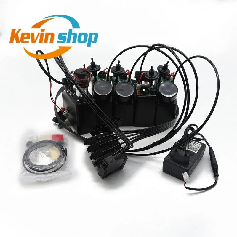 교반기 포함 UV 화이트 잉크 CISS 잉크 레벨 센서 알람 화이트 잉크 탱크, 엡손 L1800 L805 프린터용 수정 UV 화이트 잉크 탱크, 1 개