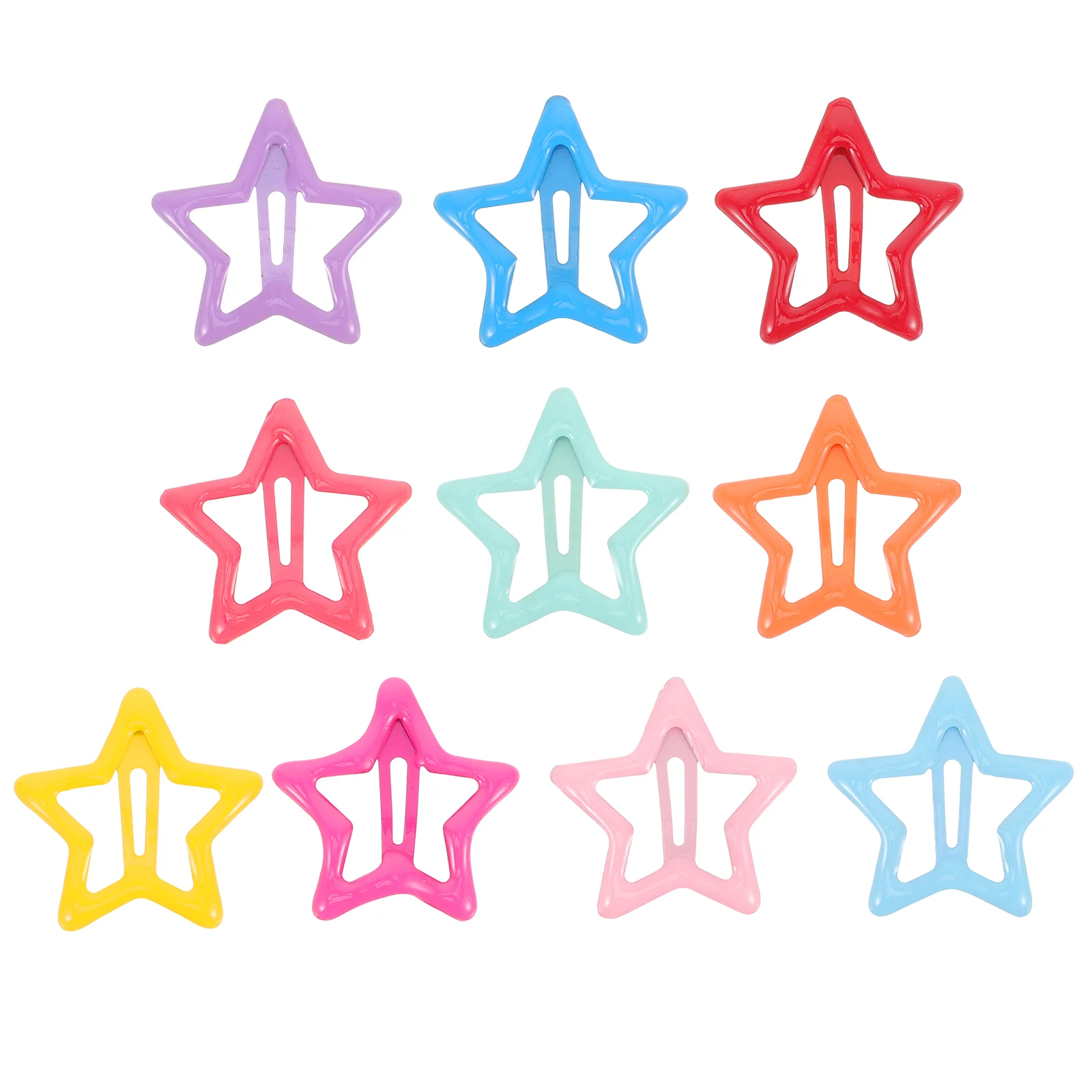 

20 Pcs Pentagram Hairpin Star Clips Clamp Decorate Pins for Styling Barrettes Metal