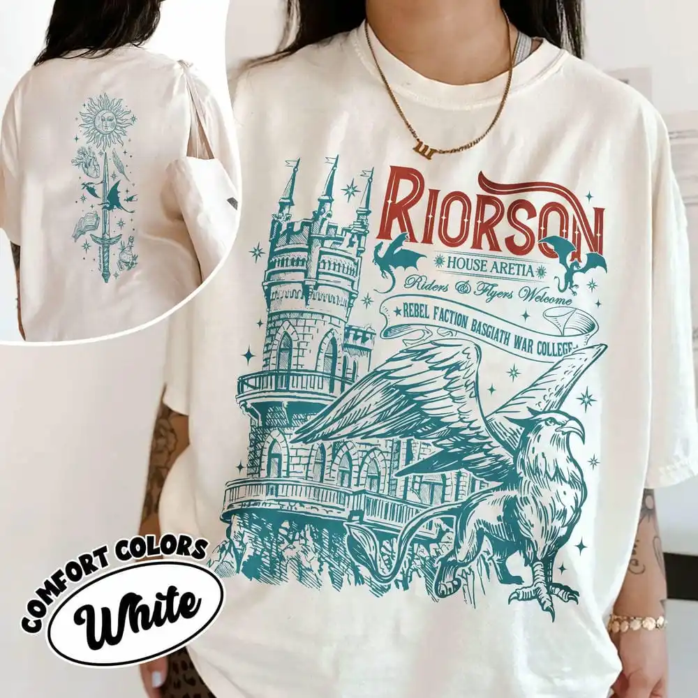 Vintage Xaden Riorson Comfort Shirt Iron Flame Fan Fourth Wing Dragon Rider Bookish Romantasy Y2K Top Daily Trendy Streetwear