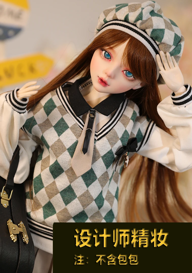 * antique doll ❀ 水色サマーニットの ミニョネットちゃん antique doll ❀ 水色サマーニットの ミニョネットちゃん - メルカリ