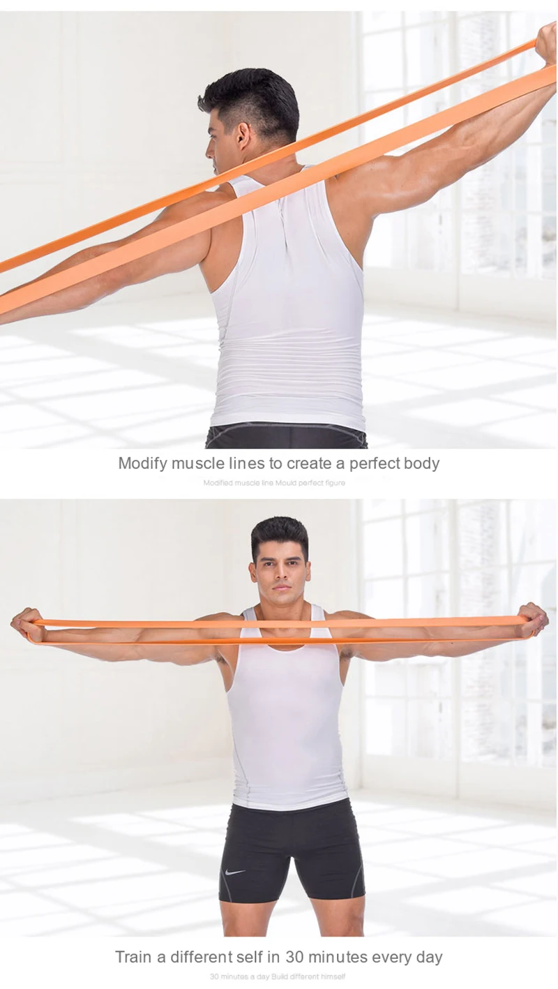 Fitness Elastic Belt Pull-ups Resistance Band Strength Training Elastic Rope Men Women Yoga Stretching Auxiliary Tension Band
