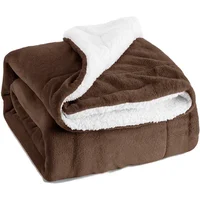 Wool Throw Blanket Keep Warm Winter Bed Blankets Double Sided Queen Duvet Cover Camping Double Bed Cover Bedspread on the bed 2