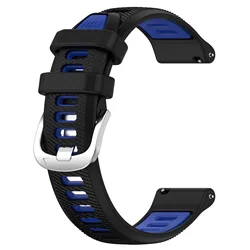 Versatile Multi - Size Watch Band with Bracelet Buckle Strap - 18MM (Black blue)