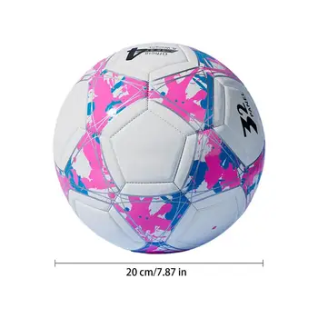 Kids Soccer Balls Abrasion-Resistant Professional Soccer Balls Match Ball With Bright Colors For Grass Artificial Turf Or Indoor 6