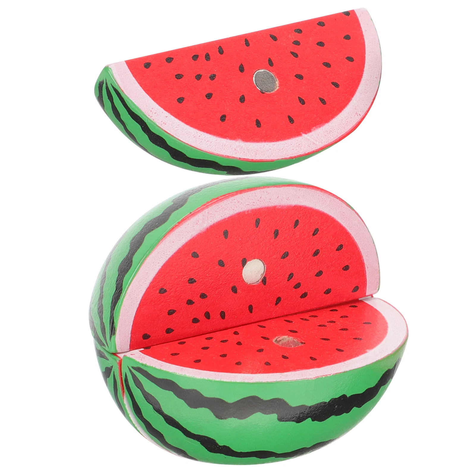 

Kids Cognitive Toy Puzzle Toys Watermelon Fake Fruit Decor Wood Toddler Cutting Food Wooden Kitchen Child
