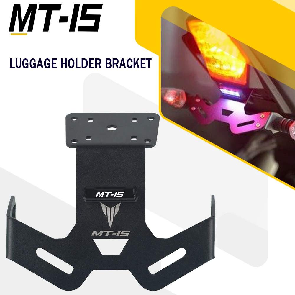 

FOR YAMAHA MT15 MT-15 2018 2019 2020 2021 2022 Motorcycle Adjustable License Number Plate Holder Frame Turn Signal Light Bracket